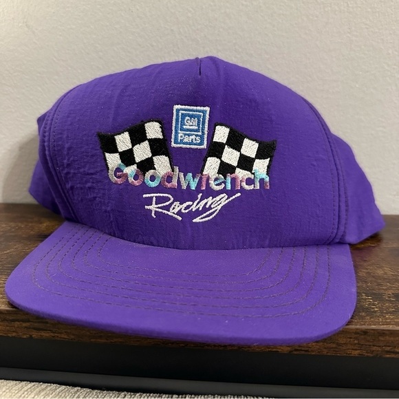 Other - Vintage GM Goodwrench Racing Hat 90s NASCAR Snapback Purple